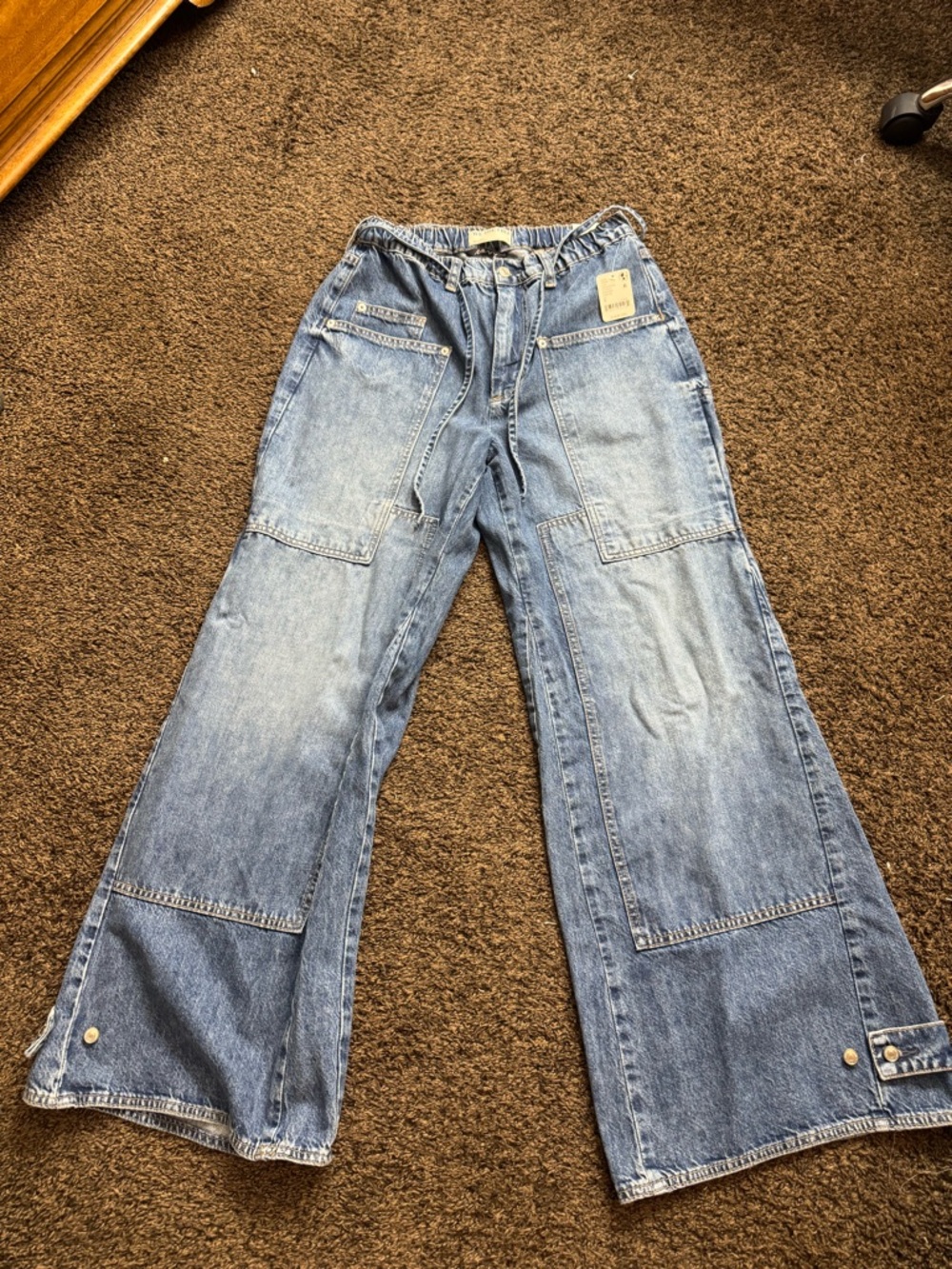 We The Free Light crvy outlaw mid-rise wide leg